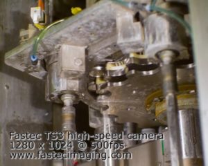 Soda can production line filmed in slow motion with Fastec TS3 high speed camera