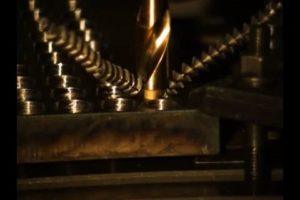 Metal cutting tool filmed in slow motion with Fastec high speed camera